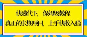 快递代下保姆级教程，真正的长期项目，上手快收入稳【实操+渠道】-财仔梦想资源网
