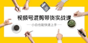 视频号-混剪带货实战课，小白也能快速上手-财仔梦想资源网