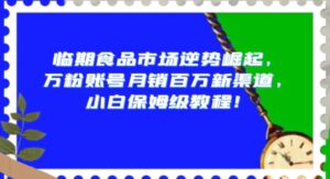 临期食品市场逆势崛起，万粉账号月销百万新渠道，小白保姆级教程【揭秘】-财仔梦想资源网