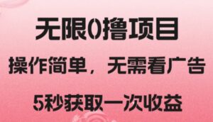 撸新平台，5秒获取一次收益，简单无脑操作-财仔梦想资源网