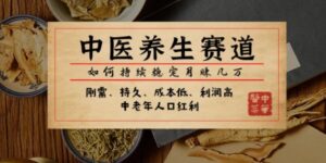 公众号付费文章：中医养生赛道，如何持续稳定月赚几万-财仔梦想资源网