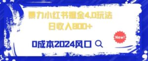 小白也能玩转暴力掘金！轻松日入1000+！无违规，蓝海项目-财仔梦想资源网