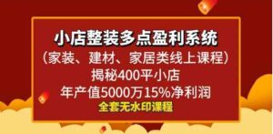 小店整装-多点盈利系统揭秘400平小店年…-财仔梦想资源网