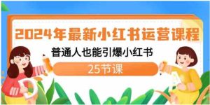 2024年最新小红书运营课程：普通人也能引爆小红书-财仔梦想资源网