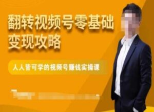 微信视频号零基础变现攻略，人人皆可学的视频号赚钱实操课-财仔梦想资源网