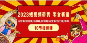 2023短视频带货零食赛道认知篇/起号篇/拍摄篇/剪辑篇/运营篇/热门篇/等等-财仔梦想资源网