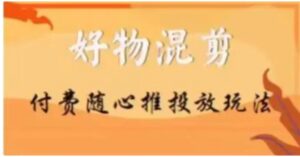 好物混剪付费随心推投放玩法，随心投放小课抖音教程-财仔梦想资源网