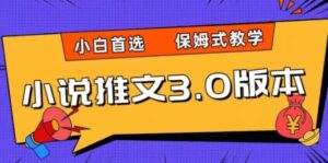 小说推文3.0玩法，日入两千+，保姆式教学，小白首选【揭秘】-财仔梦想资源网