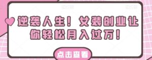 逆袭人生！女装创业让你轻松月入过万！-财仔梦想资源网