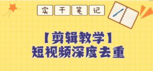 【保姆级教程】短视频搬运深度去重教程-财仔梦想资源网