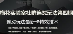 梅花实验室社群连怼玩法第四期：连怼最新卡特效方法-财仔梦想资源网