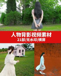 人物背影视频素材-财仔梦想资源网