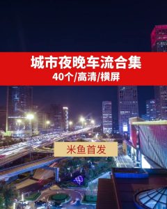 城市夜晚车流高清视频素材抖音热门下载-财仔梦想资源网