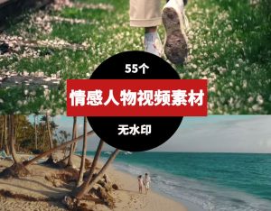 情感人物视频素材-财仔梦想资源网