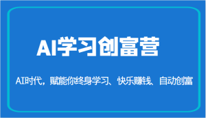 AI学习创富营-AI时代，赋能你终身学习、快乐赚钱、自动创富-财仔梦想资源网