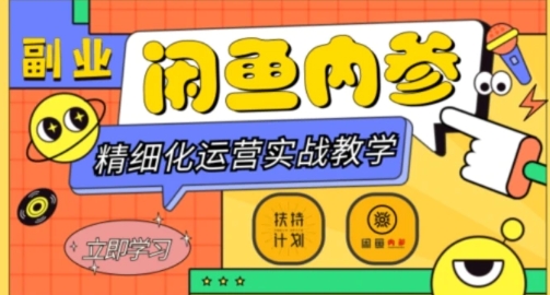 闲鱼精细化运营入门+高阶实战教学，从底层逻辑到轻松变现，多维度玩转闲鱼副业-财仔梦想资源网