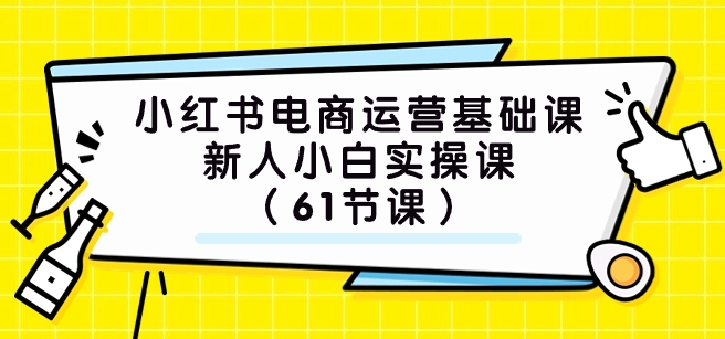 小红书电商运营基础课，新人小白实操课-财仔梦想资源网