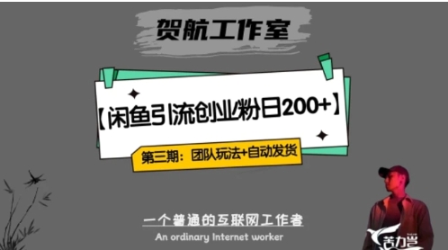 暴力引流，无脑搬运，闲鱼创业粉引流一天200+，更新全自动发货的团队闭环模式【揭秘】-财仔梦想资源网