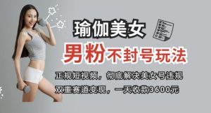 正规短视频引流男粉，解决账号违规风险 双赛道变现创新玩法 一天收款3600元-财仔梦想资源网