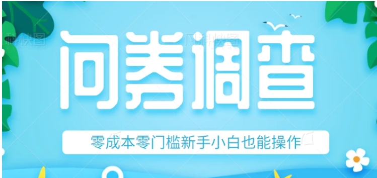最新问卷调查赚钱项目，零成本零门槛新手小白也能操作，附上亲测技巧！-财仔梦想资源网