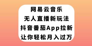 网易云音乐无人直播新玩法，抖音番茄APP拉新，让你轻松月入过万-财仔梦想资源网