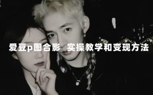 最新玩法 与爱豆p图合照爆火 10分钟教会你 实操日入300+-财仔梦想资源网