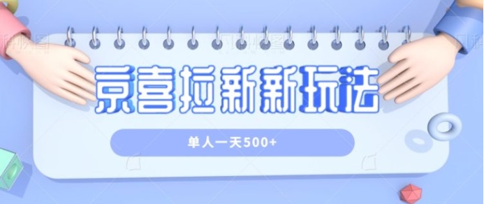 京喜特价拉新新玩法，有台电脑就可以操作，单人一天500+【视频教程】-财仔梦想资源网