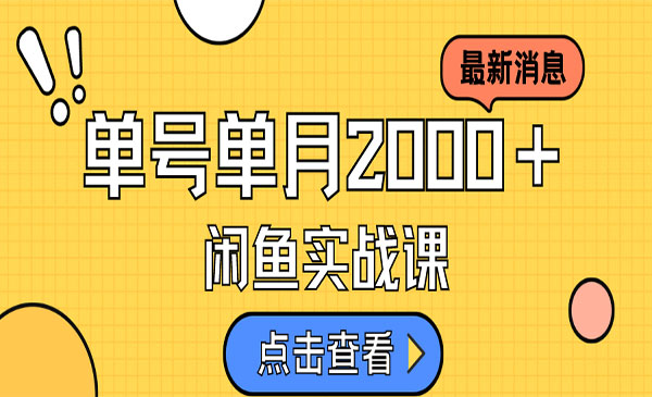 《咸鱼虚拟资料新模式》月入2w＋，可批量复制，单号一天50-60没问题 多号多撸-财仔梦想资源网