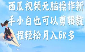 《西瓜视频搞笑号项目》无脑操作新手小白也可月入6K-财仔梦想资源网
