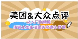 美团+大众点评 从入门到精通：店铺本地生活 流量提升 店铺运营 推广秘术…-财仔梦想资源网