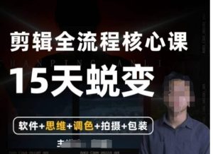 【全能剪辑高手训练营】剪辑+思维+调色+拍摄+包装-财仔梦想资源网