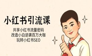 《小红书流量密码》改造小白逆袭百万大咖 玩转小红书SEO-财仔梦想资源网