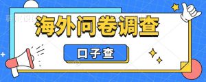 外面收费5000+海外问卷调查口子查项目,认真做单机一天200+-财仔梦想资源网