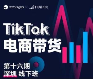 《TikTok电商带货》线下班第十六期，从0到1带货出单-财仔梦想资源网