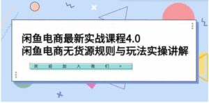 （9150期）闲鱼电商最新实战课程4.0：闲鱼电商无货源规则与玩法实操讲解！-财仔梦想资源网