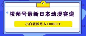 （9176期）视频号日本动漫蓝海赛道，100%原创，小白轻松月入10000＋-财仔梦想资源网
