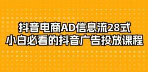 （9299期）抖音电商-AD信息流28式，小白必看的抖音广告投放课程-29节-财仔梦想资源网