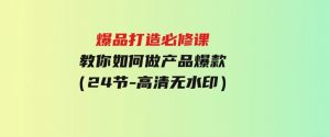 （9739期）爆品打造必修课，教你如何-做产品爆款（24节-高清无水印）-财仔梦想资源网