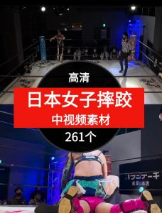 日本女子摔跤视频中视频素材-财仔梦想资源网