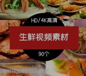 海鲜视频素材实拍视频-财仔梦想资源网