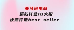 亚马逊电商：爆款打造10大招，快速打造bestseller不是事儿-财仔梦想资源网