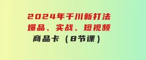 2024年千川新打法：爆品、实战、短视频、商品卡（8节课）-财仔梦想资源网
