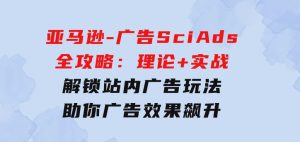 亚马逊-广告SciAds全攻略：理论+实战，解锁站内广告玩法助你广告效果飙升-财仔梦想资源网