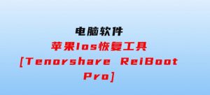 苹果Ios恢复工具[TenorshareReiBootPro]-财仔梦想资源网