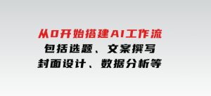 从0开始搭建AI工作流，包括选题、文案撰写、封面设计、数据分析等-财仔梦想资源网