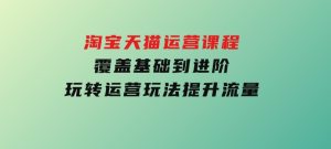 淘宝天猫运营课程，覆盖基础到进阶，玩转运营玩法，提升流量-财仔梦想资源网