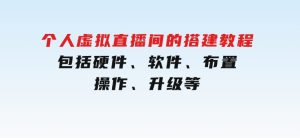 个人虚拟直播间的搭建教程：包括硬件、软件、布置、操作、升级等-财仔梦想资源网