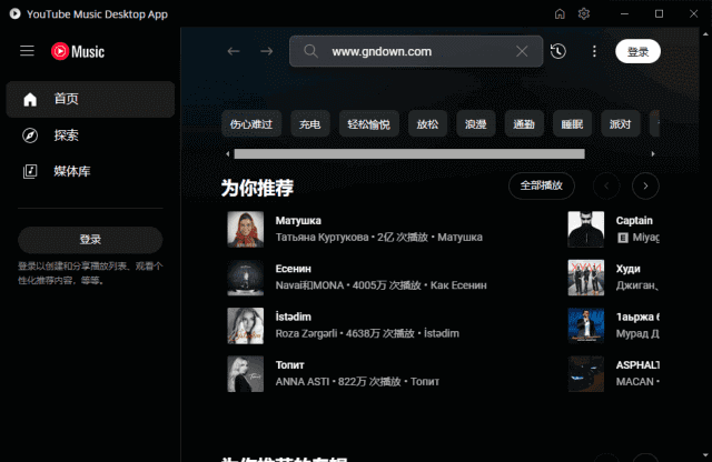 YouTubeMusicDesktop(YouTube音乐播放器)v2.0.8多语便携版-财仔梦想资源网