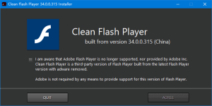 CleanFlashPlayer(第三方去广告Flash)v34.0.0.325纯净版-财仔梦想资源网