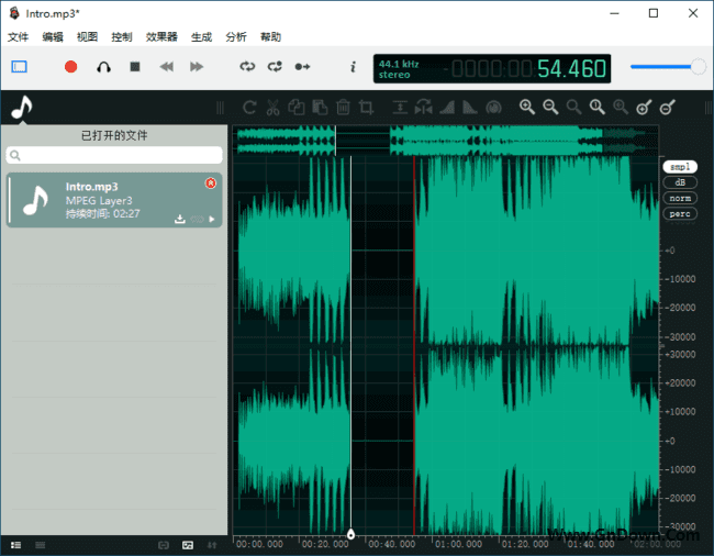 ocenaudio(录音和音频编辑软件)v3.14.10多语便携版-财仔梦想资源网